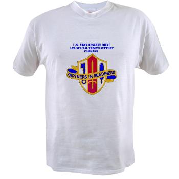 ARJSTSC - A01 - 04 - DUI - ARMY Reserve Joint and Special Troops Support Command with Text - Value T-Shirt