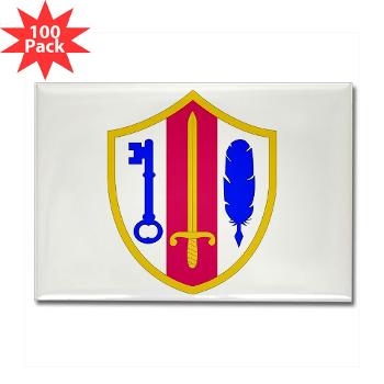 ARJSTSC - M01 - 01 - SSI - ARMY Reserve Joint and Special Troops Support Command - Rectangle Magnet (100 pack) - Click Image to Close