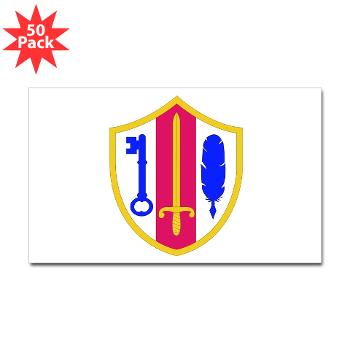 ARJSTSC - M01 - 01 - SSI - ARMY Reserve Joint and Special Troops Support Command - Sticker (Rectangle 50 pk)