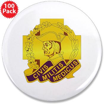 ARMC - M01 - 01 - DUI - Army Reserve Medical Command 3.5" Button (100 pack) - Click Image to Close