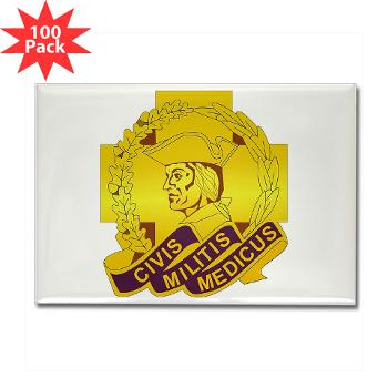 ARMC - M01 - 01 - DUI - Army Reserve Medical Command Rectangle Magnet (100 pack) - Click Image to Close