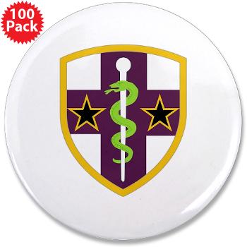 ARMC - M01 - 01 - SSI - Army Reserve Medical Command 3.5" Button (100 pack) - Click Image to Close