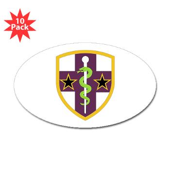 ARMC - M01 - 01 - SSI - Army Reserve Medical Command Sticker (Oval 10 pk)