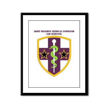 ARMC - M01 - 02 - SSI - Army Reserve Medical Command with Text Framed Panel Print