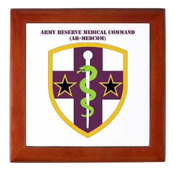 ARMC - M01 - 03 - SSI - Army Reserve Medical Command with Text Keepsake Box - Click Image to Close
