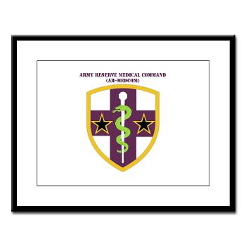 ARMC - M01 - 02 - SSI - Army Reserve Medical Command with Text Large Framed Print