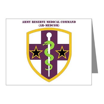ARMC - M01 - 02 - SSI - Army Reserve Medical Command with Text Note Cards (Pk of 20)