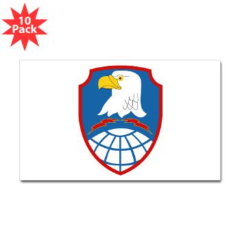 ASMDC - M01 - 01 - SSI - US - Army Space & Missile Defense Command - Sticker (Rectangle 10 pk) - Click Image to Close