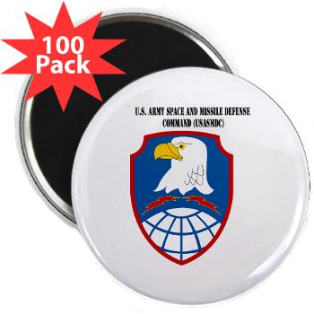 ASMDC - M01 - 01 - SSI - US - Army Space & Missile Defense Command with Text - 2.25" Magnet (100 pack)