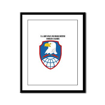 ASMDC - M01 - 02 - SSI - US - Army Space & Missile Defense Command with Text - Framed Panel Print