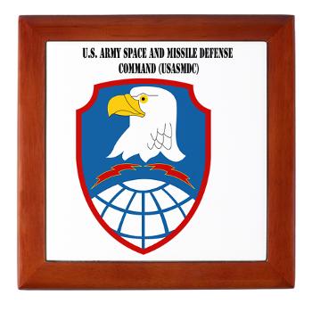 ASMDC - M01 - 03 - SSI - US - Army Space & Missile Defense Command with Text - Keepsake Box