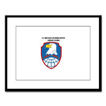 ASMDC - M01 - 02 - SSI - US - Army Space & Missile Defense Command with Text - Large Framed Print
