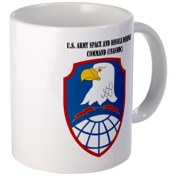 ASMDC - M01 - 03 - SSI - US - Army Space & Missile Defense Command with Text - Large Mug - Click Image to Close