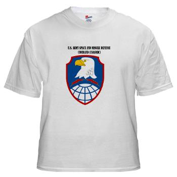 ASMDC - A01 - 04 - SSI - US - Army Space & Missile Defense Command with Text - White t-Shirt