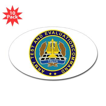 ATEC - M01 - 01 - U.S. Army Test and Evaluation Command (ATEC) - Sticker (Oval 10 pk) - Click Image to Close