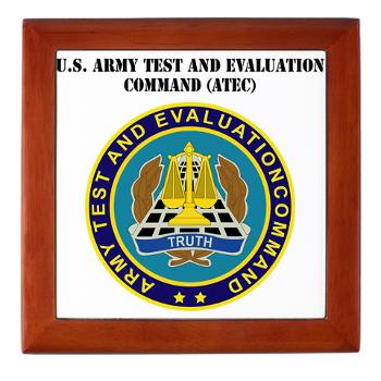ATEC - M01 - 03 - U.S. Army Test and Evaluation Command (ATEC) with Text - Keepsake Box - Click Image to Close