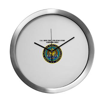 ATEC - M01 - 03 - U.S. Army Test and Evaluation Command (ATEC) with Text - Modern Wall Clock