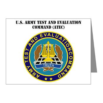 ATEC - M01 - 02 - U.S. Army Test and Evaluation Command (ATEC) with Text - Note Cards (Pk of 20) - Click Image to Close