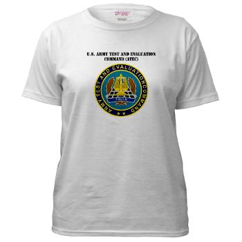 ATEC - A01 - 04 - U.S. Army Test and Evaluation Command (ATEC) with Text - Women's T-Shirt - Click Image to Close