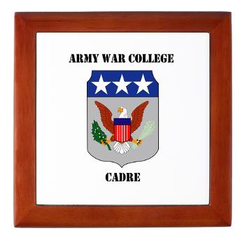 AWCC - M01 - 03 - Army War College Cadre with Text Keepsake Box - Click Image to Close