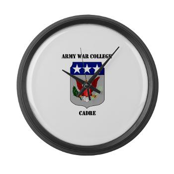 AWCC - M01 - 03 - Army War College Cadre with Text Large Wall Clock