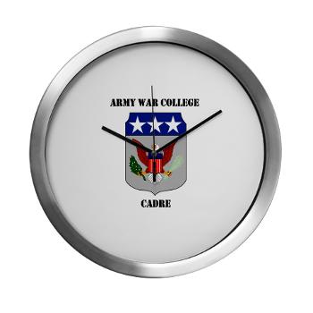 AWCC - M01 - 03 - Army War College Cadre with Text Modern Wall Clock