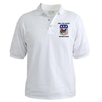AWCH - A01 - 04 - Army War College Headquarters with Text Golf Shirt - Click Image to Close