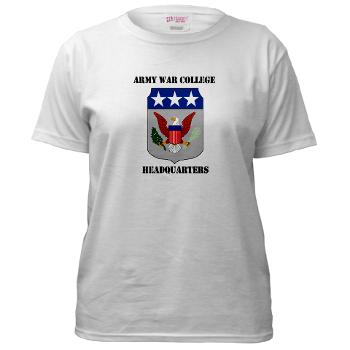 AWCH - A01 - 04 - Army War College Headquarters with Text Women's T-Shirt - Click Image to Close