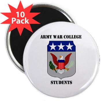 AWCS - M01 - 01 - Army War College Students with Text 2.25" Magnet (10 pack)