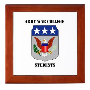 AWCS - M01 - 03 - Army War College Students with Text Keepsake Box