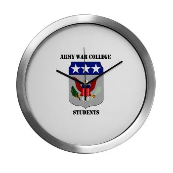 AWCS - M01 - 03 - Army War College Students with Text Modern Wall Clock