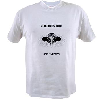 Airborne - A01 - 04 - DUI - Airborne School - Cadre with Text - Value T-shirt