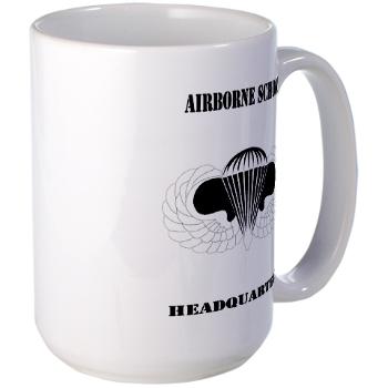 Airborne - M01 - 03 - DUI - Airborne School Cap with Text - Large Mug - Click Image to Close