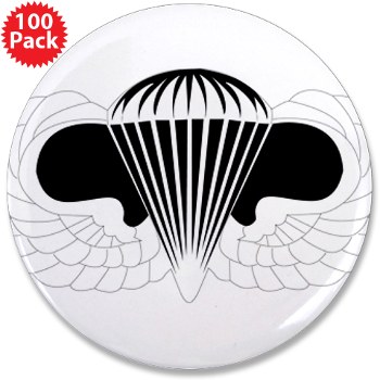 Airborne - M01 - 01 - DUI - Airborne School 3.5" Button (100 pack)