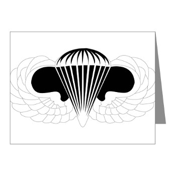 Airborne - M01 - 02 - DUI - Airborne School Note Cards (Pk of 20)