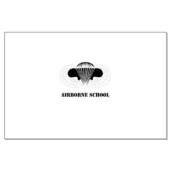 Airborne - M01 - 02 - DUI - Airborne School with Text Large Poster