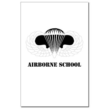 Airborne - M01 - 02 - DUI - Airborne School with Text Mini Poster Print
