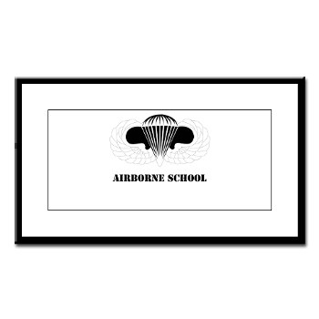 Airborne - M01 - 02 - DUI - Airborne School with Text Small Framed Print