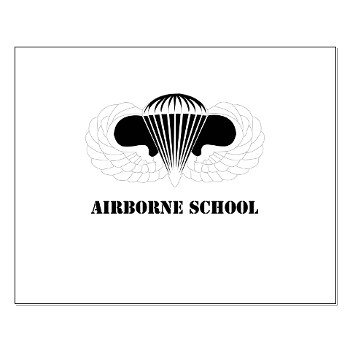 Airborne - M01 - 02 - DUI - Airborne School with Text Small Poster - Click Image to Close