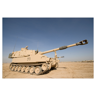 "M109 Paladin a selfpropelled 155mm howitzer" Poster - Click Image to Close