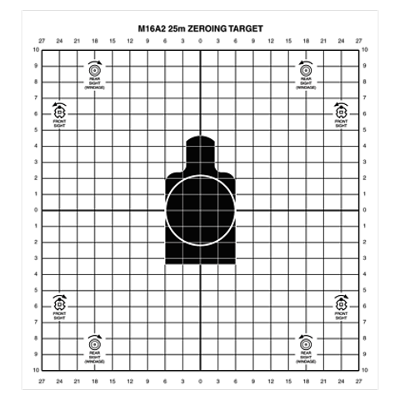 "M16 Zero Target" Poster