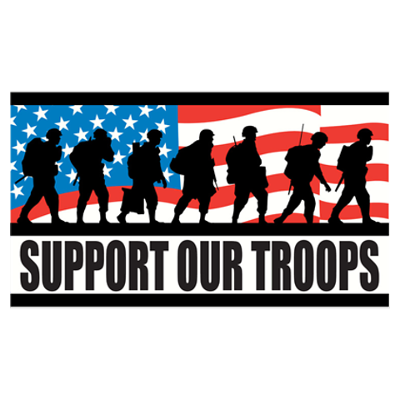 "Support Our Troops" Poster - Click Image to Close