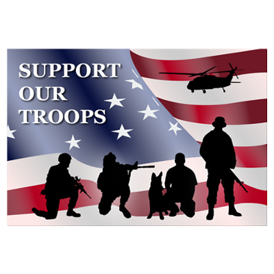 "Support our Troops" Poster - Click Image to Close