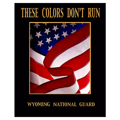 "These Colors Don't Run Wall Art" Poster