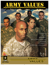 DOD Media - Army Values 18 x 24 Mounted 3408-36555 - Click Image to Close
