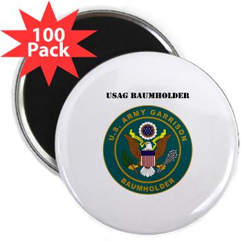 BAUMHOLDER - M01 - 01 - USAG Baumholder with Text - 2.25" Magnet (100 pack)