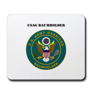 BAUMHOLDER - M01 - 03 - USAG Baumholder with Text - Mousepad - Click Image to Close