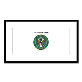 BAUMHOLDER - M01 - 02 - USAG Baumholder with Text - Small Framed Print