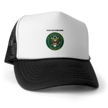 BAUMHOLDER - A01 - 02 - USAG Baumholder with Text - Trucker Hat - Click Image to Close