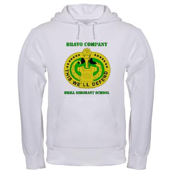 BCDSS - A01 - 03 - DUI - Bravo Co - Drill Sgt School with Text Hooded Sweatshirt